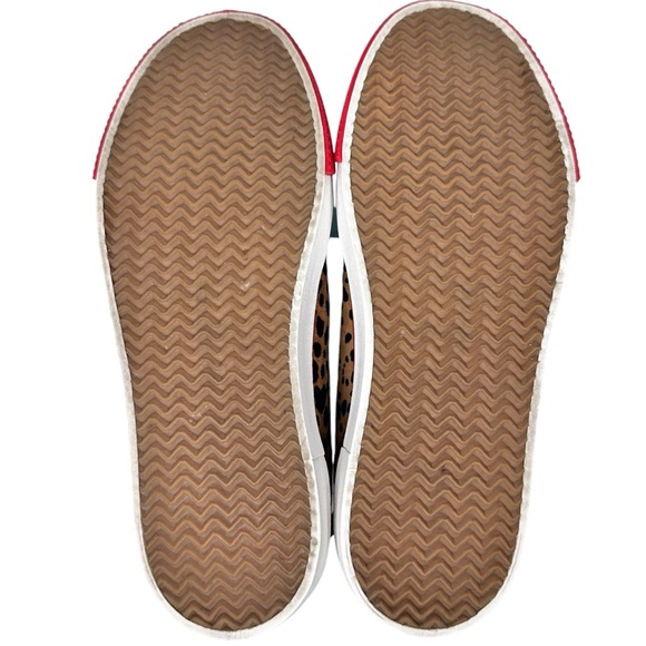 Rag & Bone Army Cheetah Leather Sneakers SZ 37 Shoes Brown Black Red - Picture 12 of 14